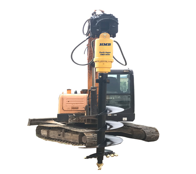 excavator earth auger